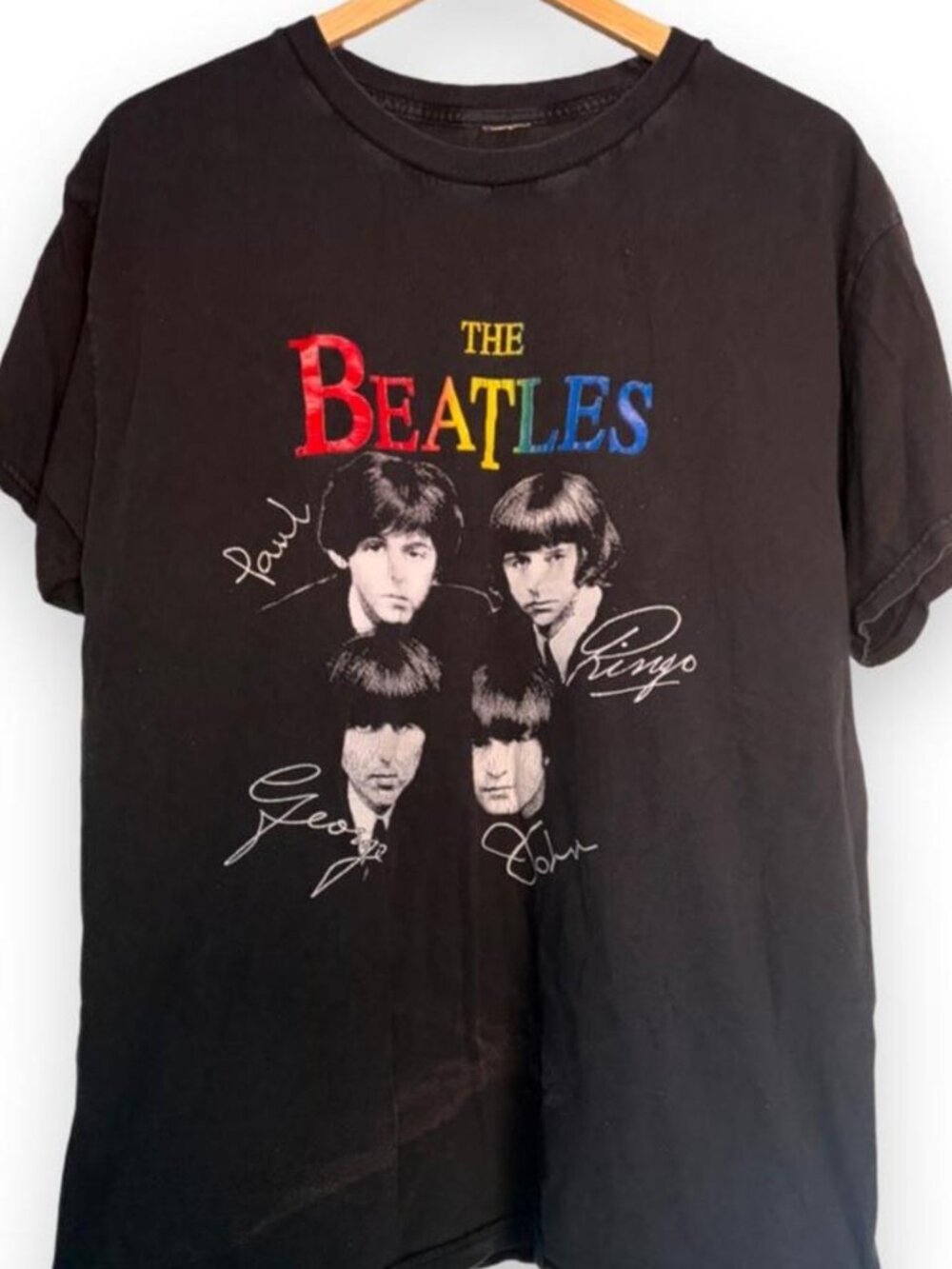 Y2K The Beatles Faded Band TShirt